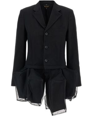 Comme des Garçons ウール ジャケット - ブラック