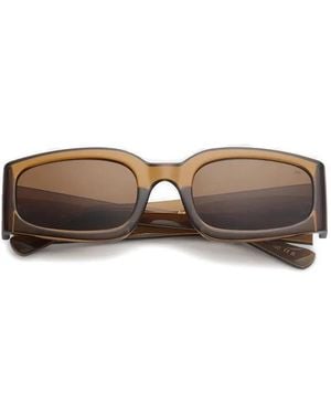 A.Kjærbede Alex Rectangle-Frame Sunglasses - Brown