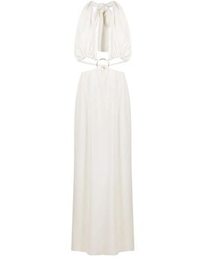 Olympiah Abito Lungo Con Dettaglio Cut-Out - Bianco