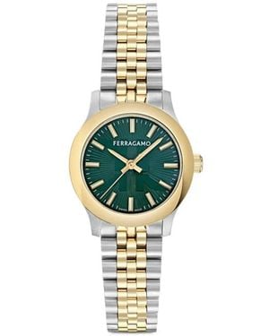 Ferragamo Reloj Duo De 34 Mm - Azul