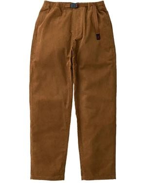 Gramicci Belt-Detail Corduroy Trousers - Brown