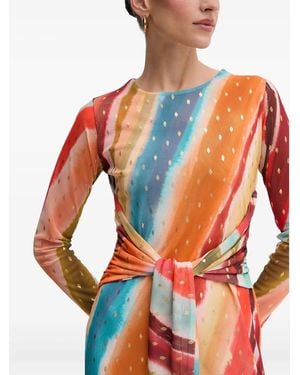 Never Fully Dressed Robe Longue À Design Noué - Orange