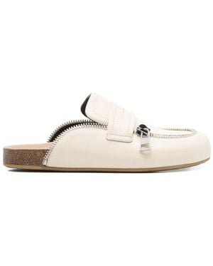 JW Anderson Leather Mules - White