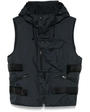 Junya Watanabe X C.P. Chaleco Company Con Panel Removible - Negro
