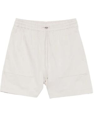 Alpha Tauri Patch-Pocket Shorts - White