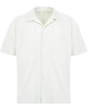 Issey Miyake Pleated Shirt - White