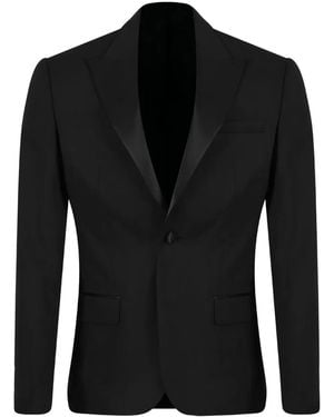 Calvin Klein Tuxedo notched lapel jacket - Negro