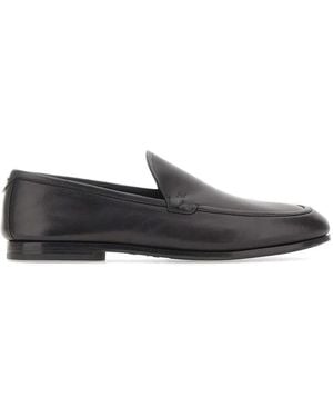 Fabi Leather flat loafers - Weiß