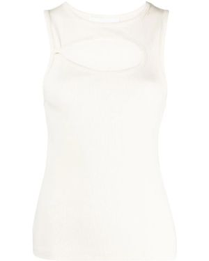 Remain Cut-Out Detail Sleeveless Top - White