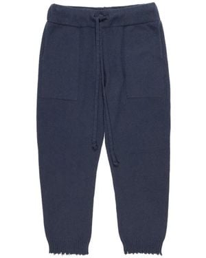Uma Wang Drawstring Pocket Ankle Trousers - Blue