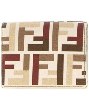 Fendi Mini Trifold Wallet - ナチュラル