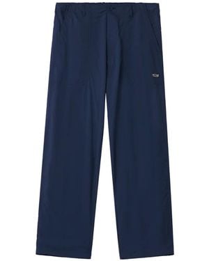 Chocoolate Logo-Patch Trousers - Blue