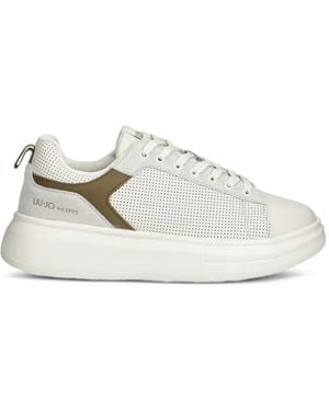 Liu Jo Perforated Panel Sneakers - White