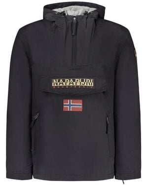 Napapijri Rainforest Flap-Pocket Hooded Jacket - Black