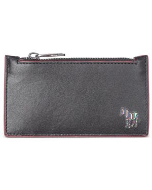Paul Smith Zebra-Motif Card Holder - Grey