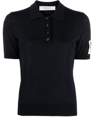Golden Goose Polo de punto Glenda - Negro