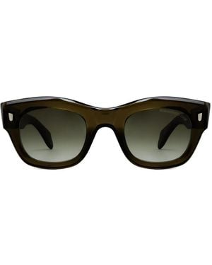 Cutler and Gross 9261 Geometric-Frame Sunglasses - Black
