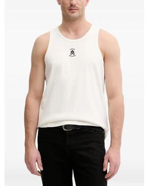 ARMANI EXCHANGE Logo-Detail Tank Top - White
