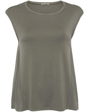 Transit Top Sin Mangas Con Cuello Redondo - Gris