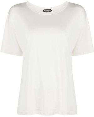 Tom Ford シルク Tシャツ - ホワイト