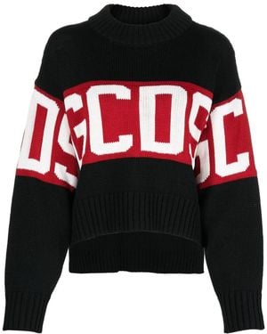 Gcds Logo Band Boxy Jumper - Black