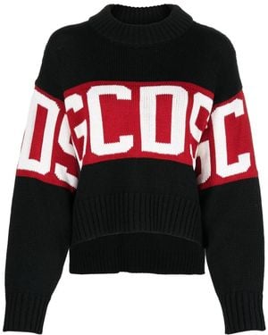 Gcds Maglione Con Intarsio - Nero