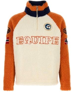 Napapijri Equipe Fleece Sweatshirt - Natural