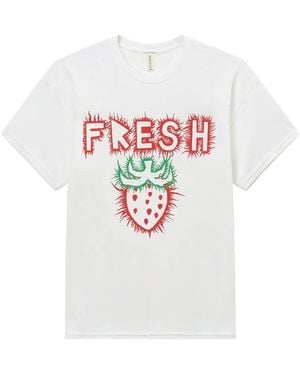 WESTFALL Strawberry-Print T-Shirt - White