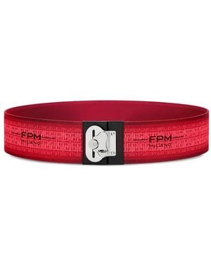 Fpm Milano M Butterfly Logo-Print Elastic Luggage Belt - Red
