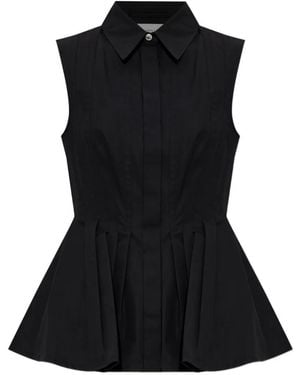 Sportmax Certosa Pleated-Detail Shirt - Black