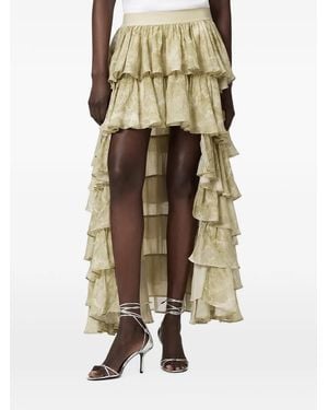 AllSaints Cavarly Tiered Maxi Skirt - Natural