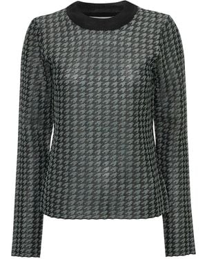 JW Anderson Top A Quadri - Nero