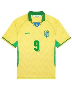 About Blank Chevron-Print Football T-Shirt - Yellow