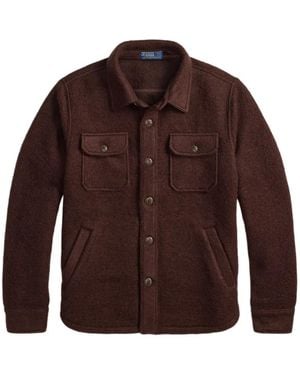 Polo Ralph Lauren Felted Shirt Jacket - Brown