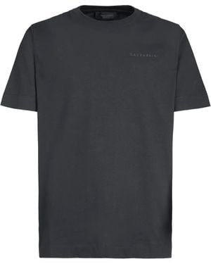 Gazzarrini x Michele Franzese Logo-Embellished Crew-Neck T-Shirt - Black
