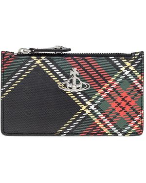 Vivienne Westwood Portafoglio A Quadri - Grigio