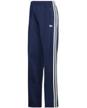 adidas Ruimvallende Broek Met Drie Strepen - Blauw