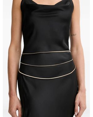 Patrizia Pepe Layered-Chain Belt - Black