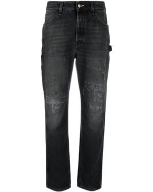 Washington DEE-CEE U.S.A. Farmer Distressed-Effect Jeans - Black