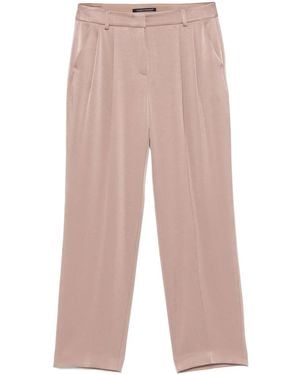 Luisa Cerano Satin Pants - Natural