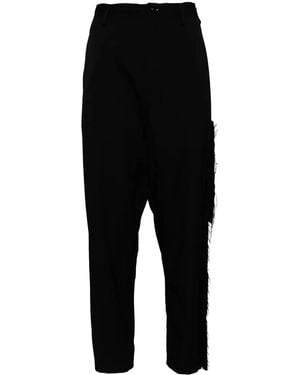 Y's Yohji Yamamoto Left Side Lined Pants - Black
