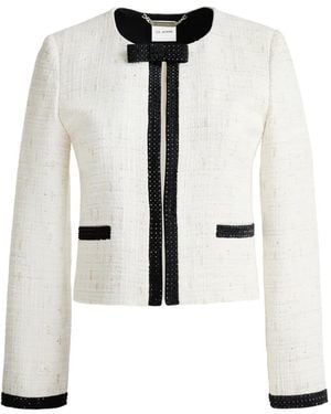 St. John Tweed Jack Met Applicatie - Wit