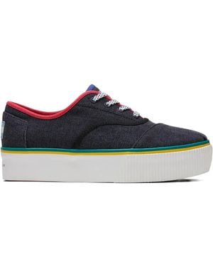 TOMS Sneakers Cordones Boardwalk Washed" - Blu