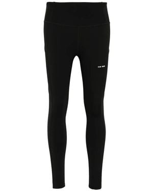 TEAM WANG design Logo-Printed Legging - Black