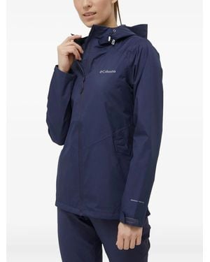 Columbia Hooded Zip-Front Jacket - Blue