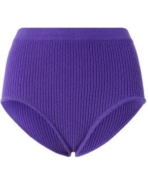Pinko Ribbed Shorts - パープル