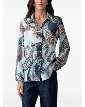 Guess Paisley-Print Shirt - Blue