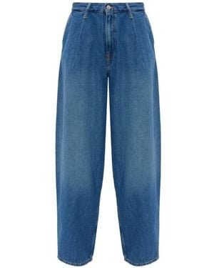 Samsøe & Samsøe Vaqueros Sahara Con Pliegues - Azul