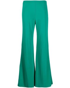 Alberta Ferretti High-Waisted Flared Pants - Green