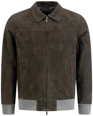 Doriani Jacke aus Wildleder - Grün